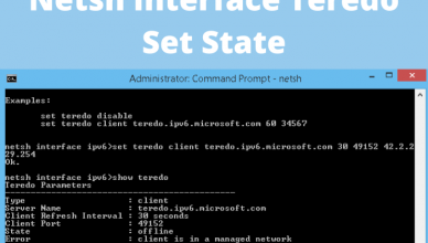 Netsh Interface Teredo Set State