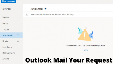 Outlook Mail Your Request Cannot Be Completed